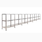 3 Katlı 6 Üniteli Bitişik Galvaniz Çelik Arşiv Depo Kiler Rafı