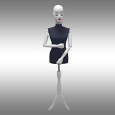 Bayan Ayaklı, Fiber Kafalı ve Plastik Kollu Plastik Terzi Manken