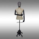 Erkek Ayaklı, Tel Kafalı ve Kollu Plastik Terzi Manken