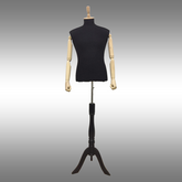 Erkek Ayaklı ve Ahşap Kollu Plastik Terzi Manken