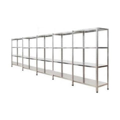 4 Katlı 5 Üniteli Bitişik Galvaniz Çelik Arşiv Depo Kiler Rafı