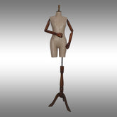 Bayan Ayaklı, Kafasız, Ahşap Kollu ve Paçalı Plastik Terzi Manken