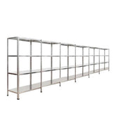 4 Katlı 6 Üniteli Bitişik Galvaniz Çelik Arşiv Depo Kiler Rafı