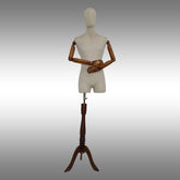 Erkek Ayaklı, Kafalı, Ahşap Kollu ve Paçalı Plastik Terzi Manken