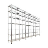 7 Katlı 5 Üniteli Bitişik Galvaniz Çelik Arşiv Depo Kiler Rafı