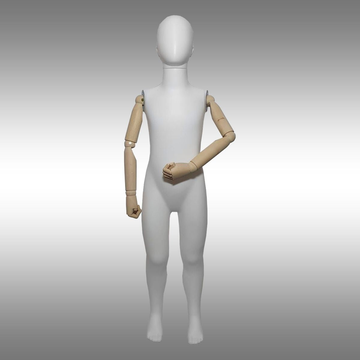 Suratsız ve Ahşap Kollu Ara Boy Mankeni