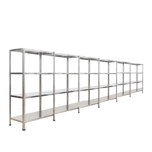 4 Katlı 6 Üniteli Bitişik Galvaniz Çelik Arşiv Depo Kiler Rafı