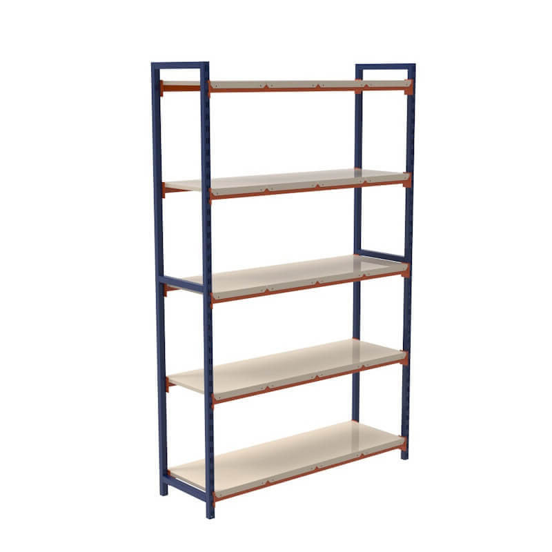 5 Katlı 3 Üniteli Bitişik Hafif Yük Rafı, Depo Rafı